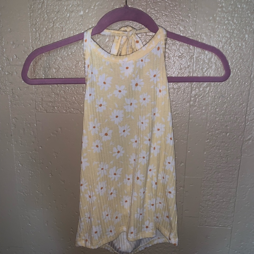 Mudd halter tie neck tank top (small)